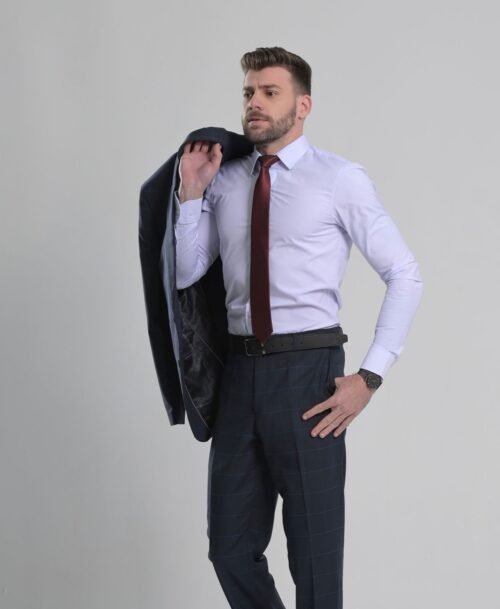 Camisa Slim Algodão c/ Elastano Branca