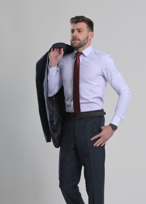Camisa Slim Algodão c/ Elastano Branca