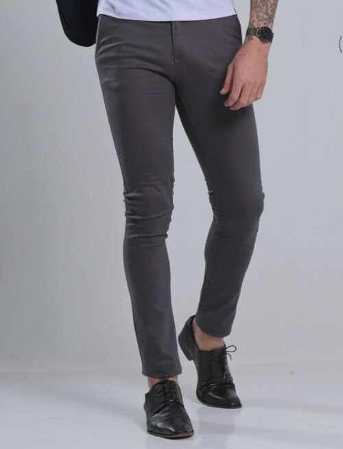 Calça Sarja Alfaiataria Elastano graffite