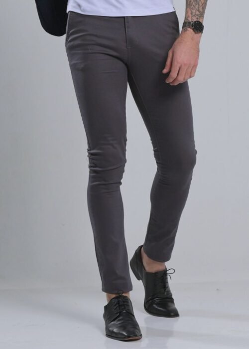 Calça Sarja Alfaiataria Elastano graffite