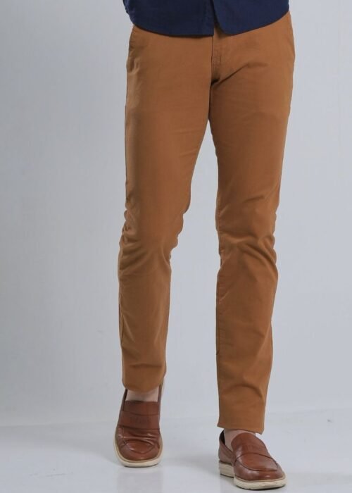 Calça Sarja Alfaiataria Elastano Terracota
