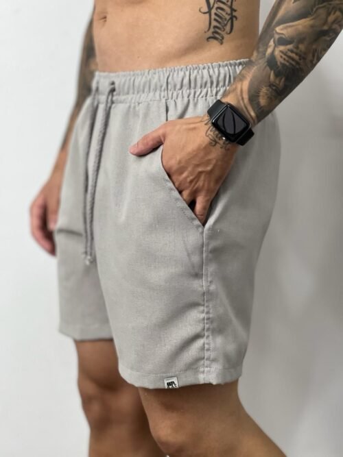 Short Linho Cinza - Imagem 2