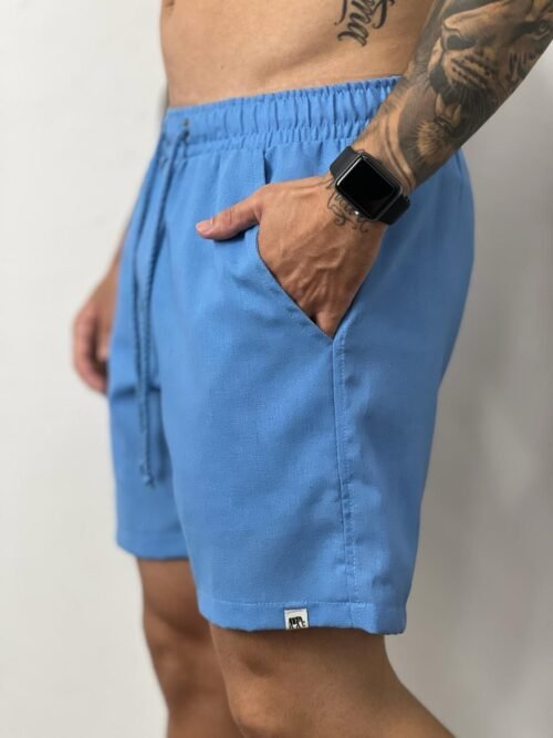 Short Linho Azul - Imagem 2