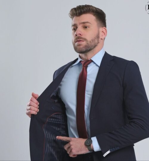 Terno azul noite MF slim fit - Imagem 3