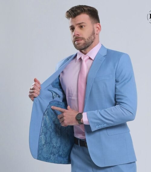 Terno tropical azul bb