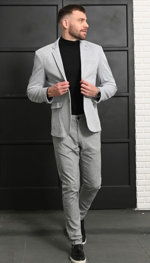 Blazer Moletom elastano