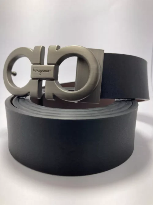 Cinto Salvatore Ferragamo black silver - Imagem 2