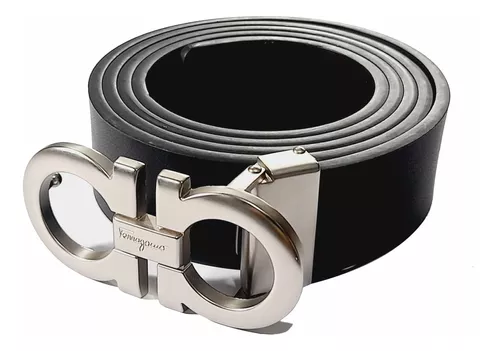Cinto Salvatore Ferragamo prata dupla face