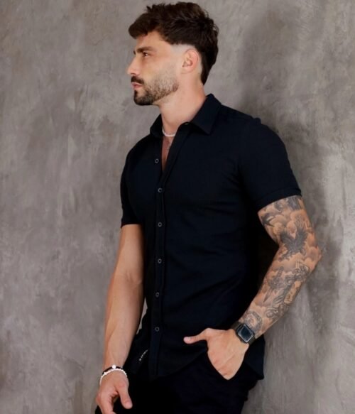 Camisa Sport texturizada algodão - Imagem 2