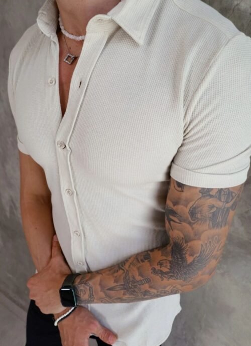 Camisa Sport texturizada algodão - Imagem 2