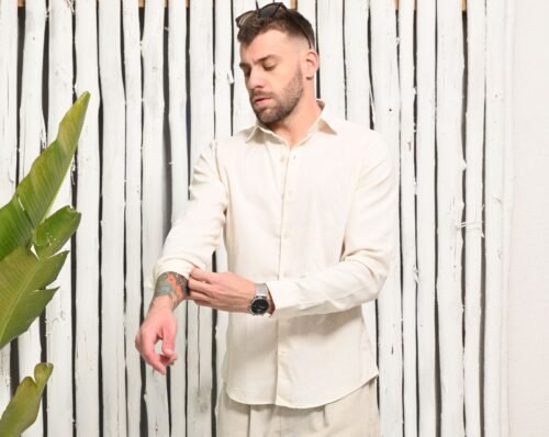 Camisa linho elastano slim fit - Imagem 2
