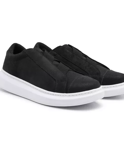 Sneaker couro elástico X