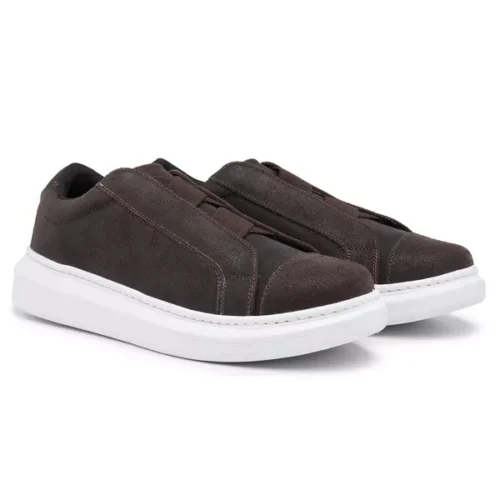 Sneaker couro elástico X