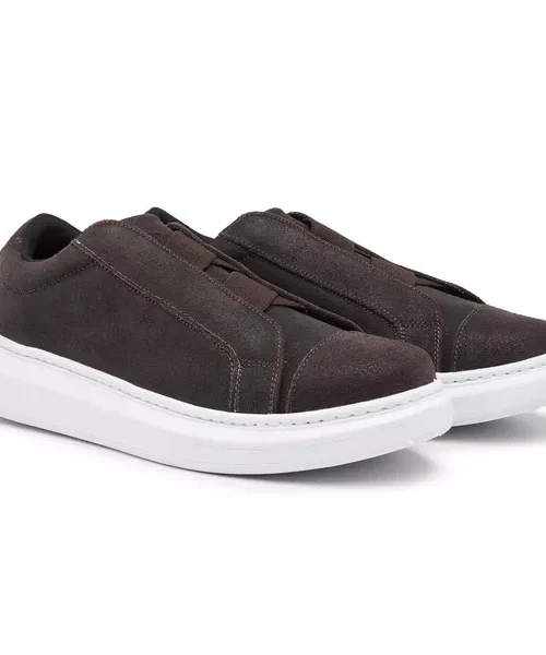 Sneaker couro elástico X