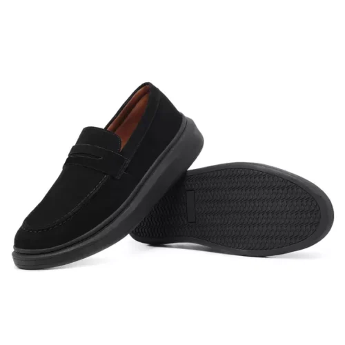 Sneaker sola preta couro - Imagem 2