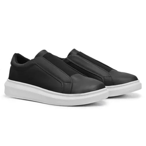 Sneaker elastico reto couro - Imagem 2
