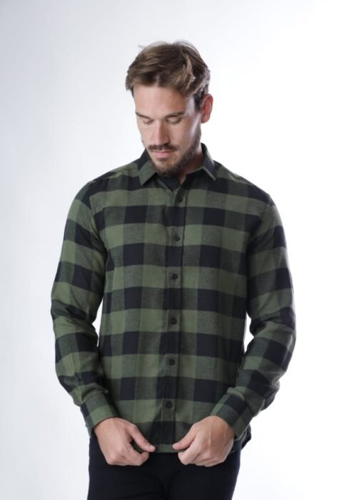 Camisa xadrez algodão flanelada
