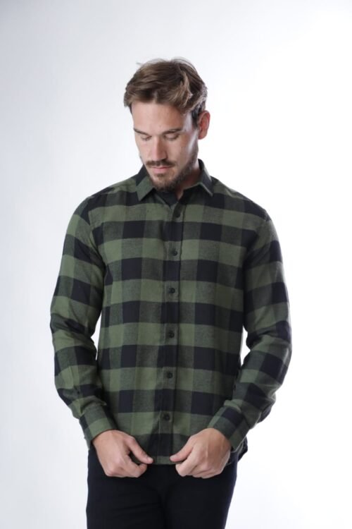 Camisa xadrez algodão flanelada