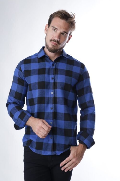 Camisa xadrez algodão flanelada