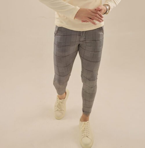 Calça alfaiataria xadrez