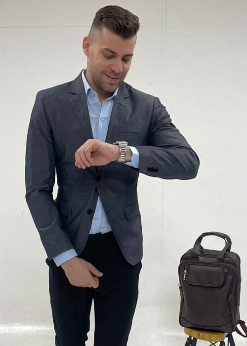 Blazer casual algodão