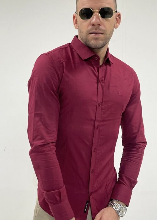 Camisa Slim fit alg com elastano