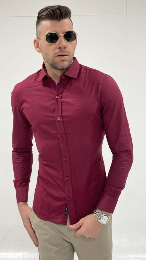 Camisa Slim fit alg com elastano - Imagem 2