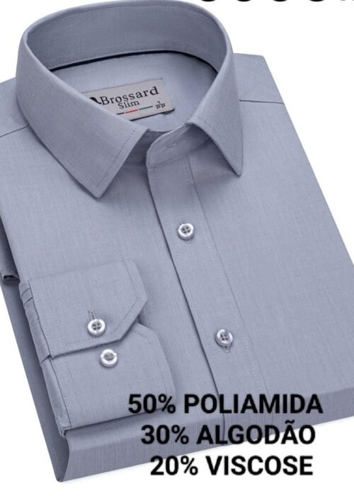 Camisa poliamida slim fit