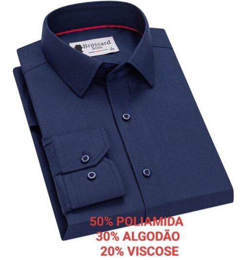 Camisa poliamida slim fit