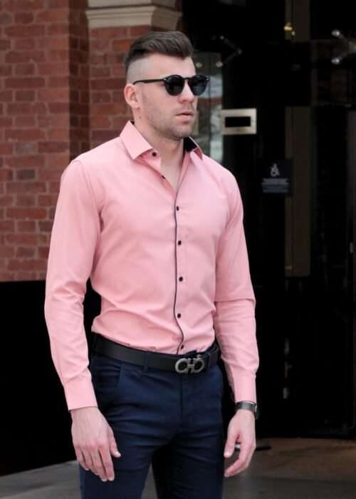 Camisa algodão texturizada premium